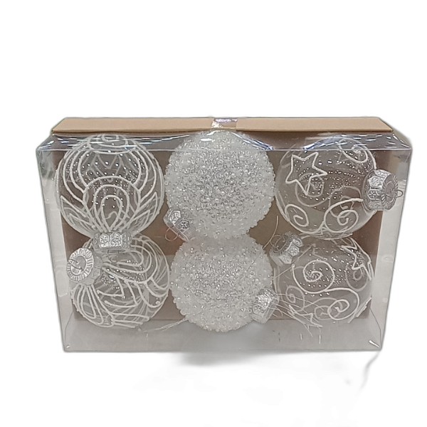 DECOR BALL 6PCS 8CM