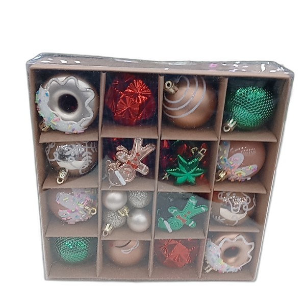 DECOR BALL 42PCS ASSORTED