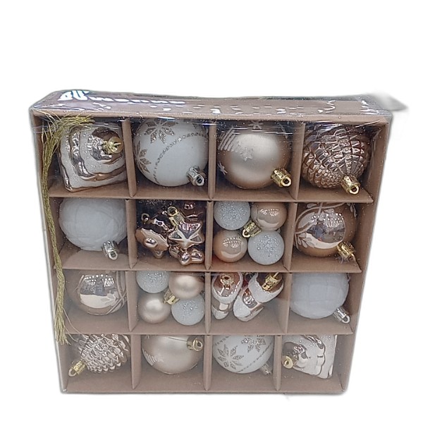 DECOR BALL 24PCS HANGING ASS