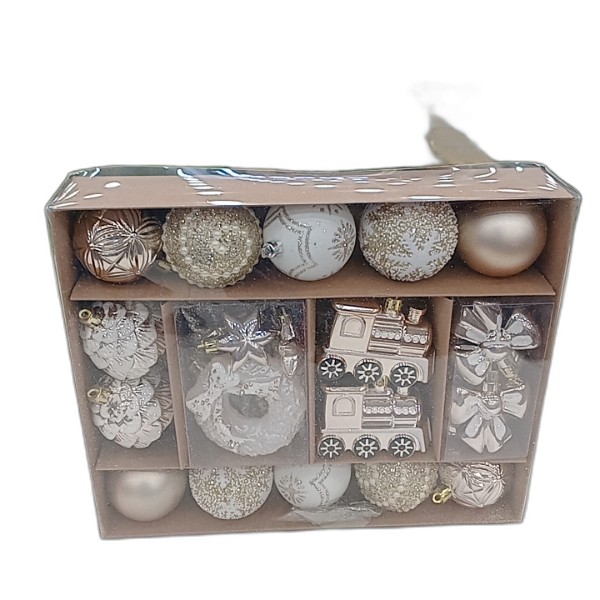 DECOR BALL 45PCS HANGING ASS