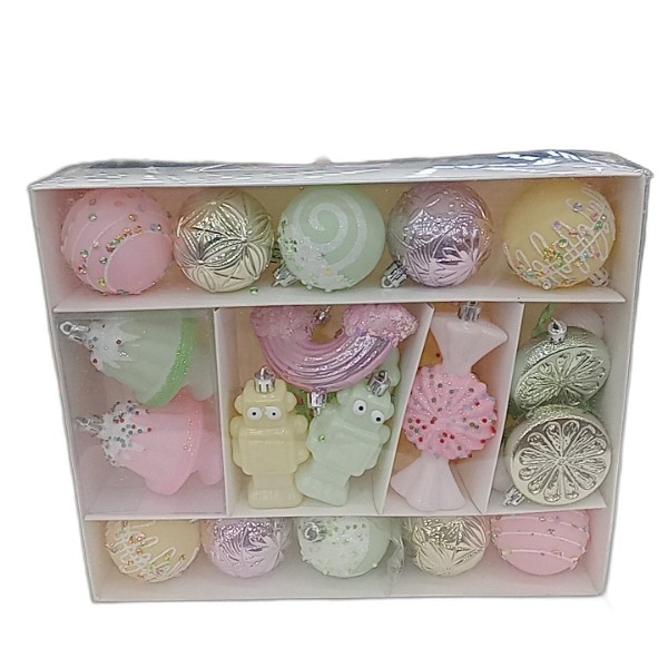 DECOR BALL 45PCS HANGING ASS