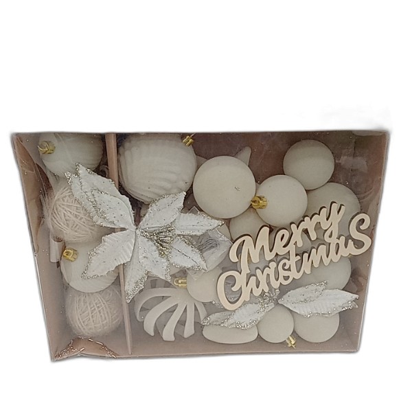 DECOR BALL 38PCS HANGING ASS