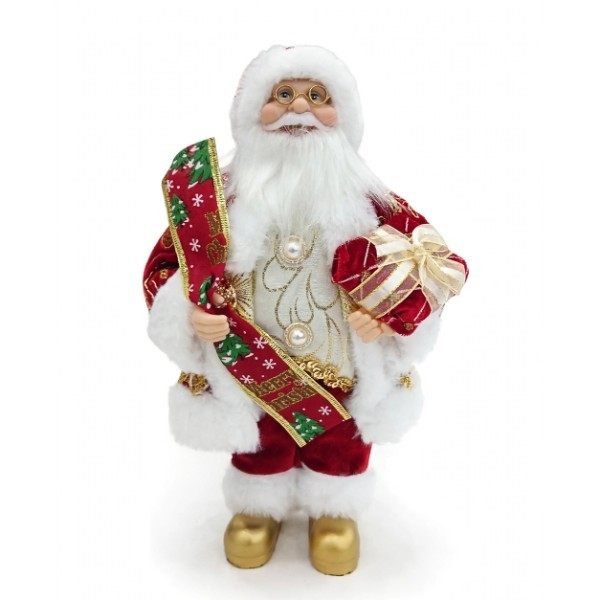 SANTA CLAUS 30CM RED