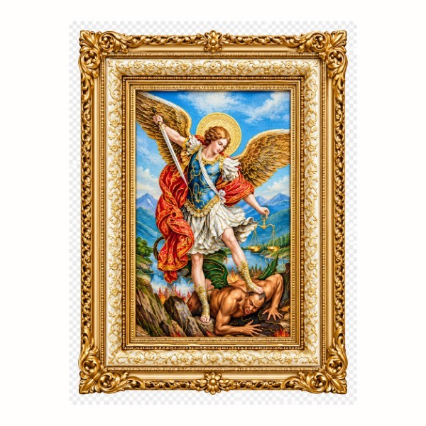 PICTURE FRAME CHRISTIAN 57X75CM