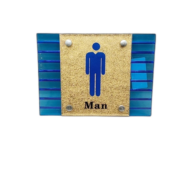 TOILET SIGN MEN PLASTIC