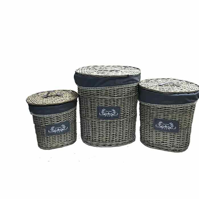 LAUNDRY BASKET 3PCS BAMBOO LB6220TY