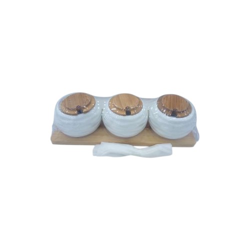 SAUCE POT CERAMIC 3PCS SET LF019