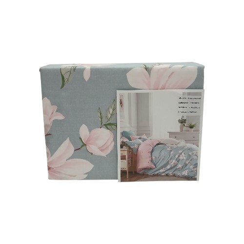 BEDSHEET 4PCS SET COTTON 220X240CM.