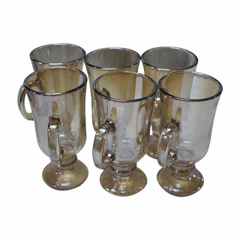 CUP GLASS 6PCS SET 230ML YB298.