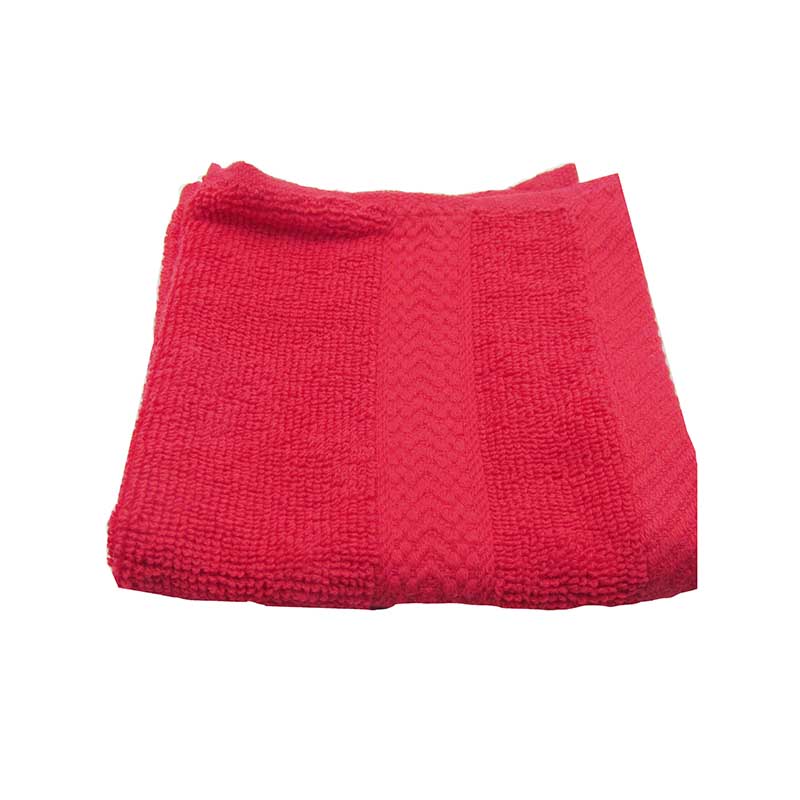 HAND TOWEL COTTON 30X30CM RED COL 10 30X30 RED