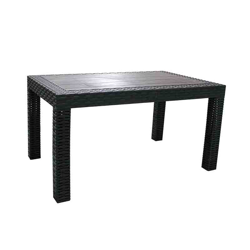 TABLE 85X55X40CM COMPLEX BLACK METAL LEGS 3MP-0766