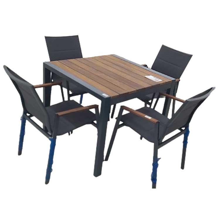 GARDEN TABEL SET R4-T 90X90 ANTHRACITE