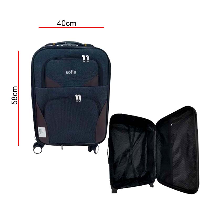 SUITCASE 52CM GREY SMALL