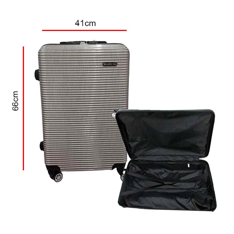 SUITCASE H.B 24INCH SILVER