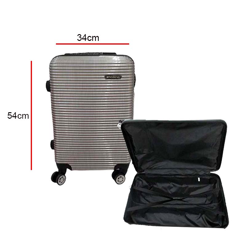 SUITCASE H.B 20INCH SILVER