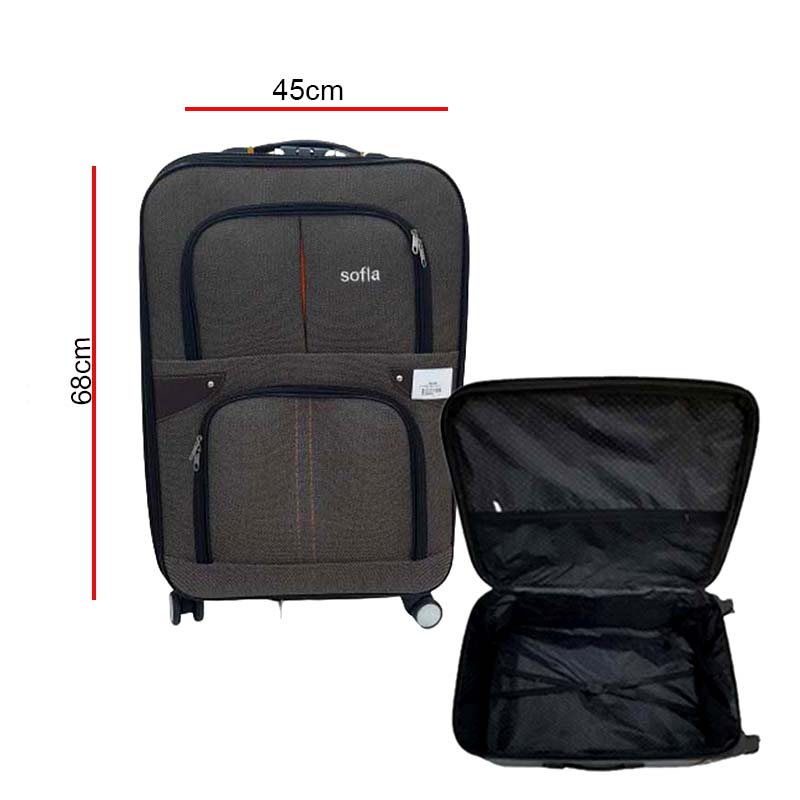 SUITCASE 62CM BEIGE MEDUIM