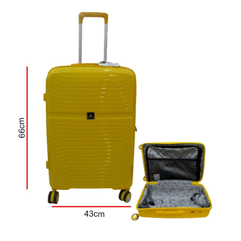 SUITCASE 66CM YELLOW HOFFMANNS