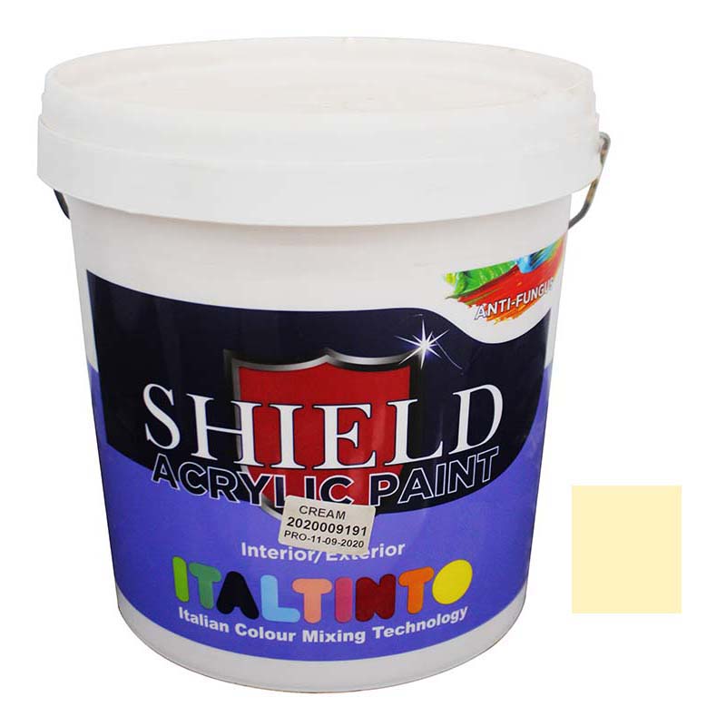 PAINT ACRYLIC CREAM 10LTR SHIELD