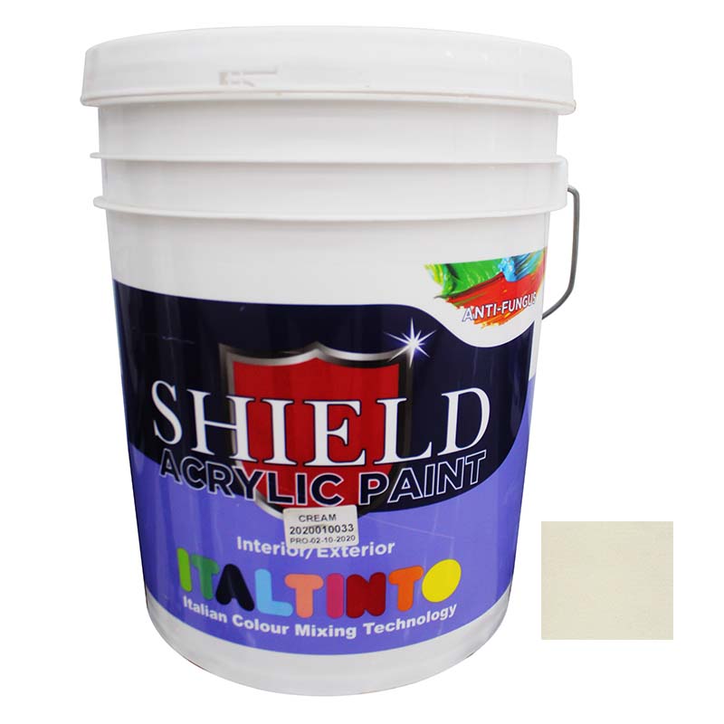 PAINT ACRYLIC CREAM 20LTR SHIELD