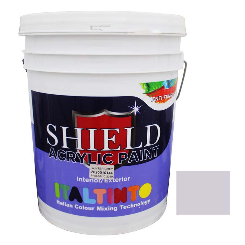 PAINT ACRYLIC WINTER GREY 20LTR SHIELD