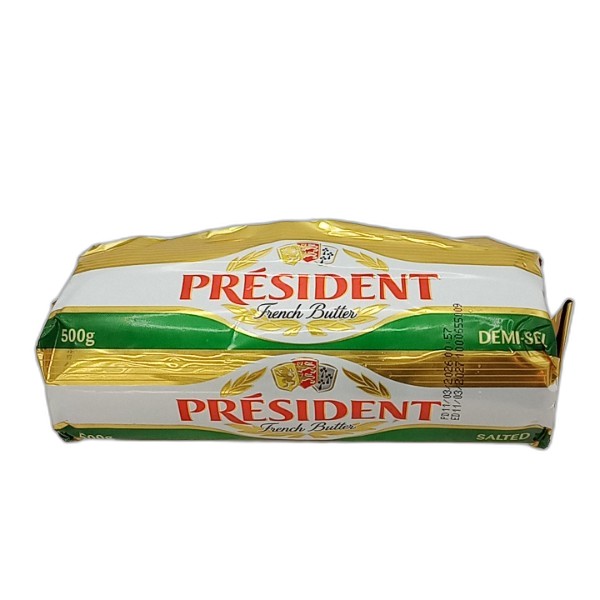 PRESIDENT SALTED BUTTER ROLL 500G
