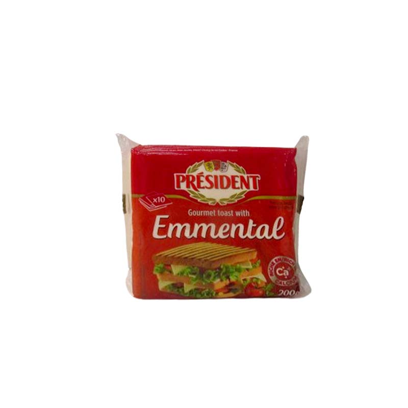 PRESIDENT EMMENTAL TOAST CHEESE 200G