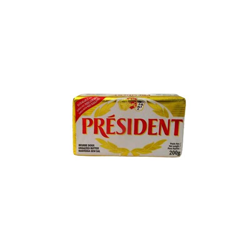 PRESIDENT UNSALTED BUTTER 200G