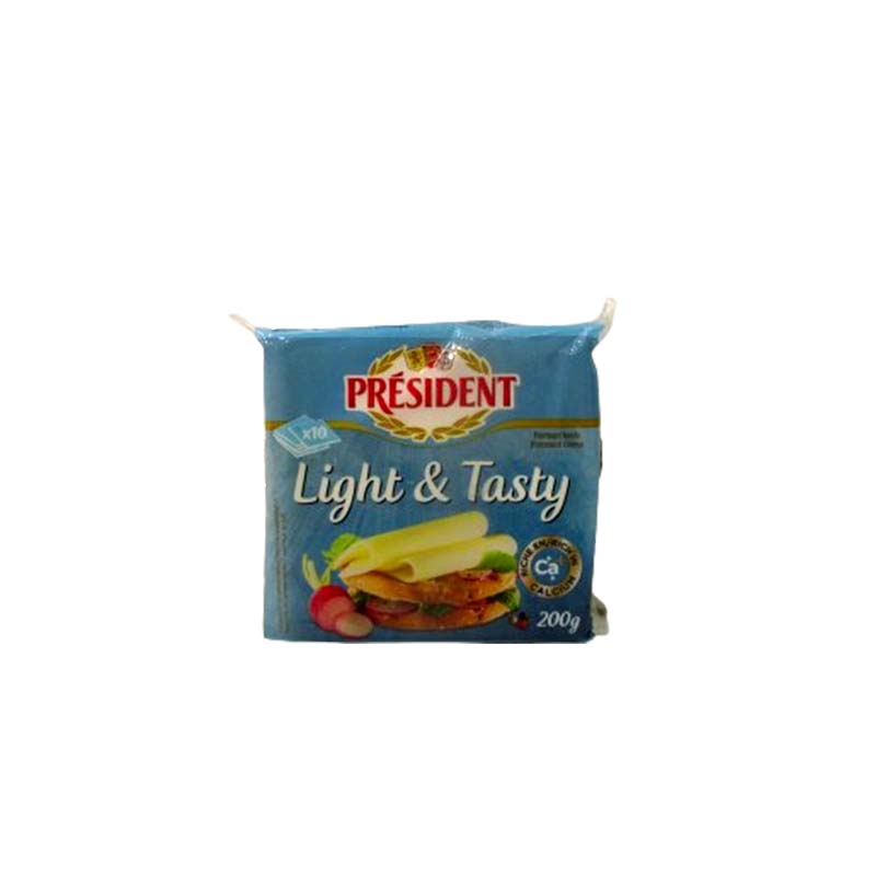 PRESIDENT LIGHT-TASTY CHEESE 200G