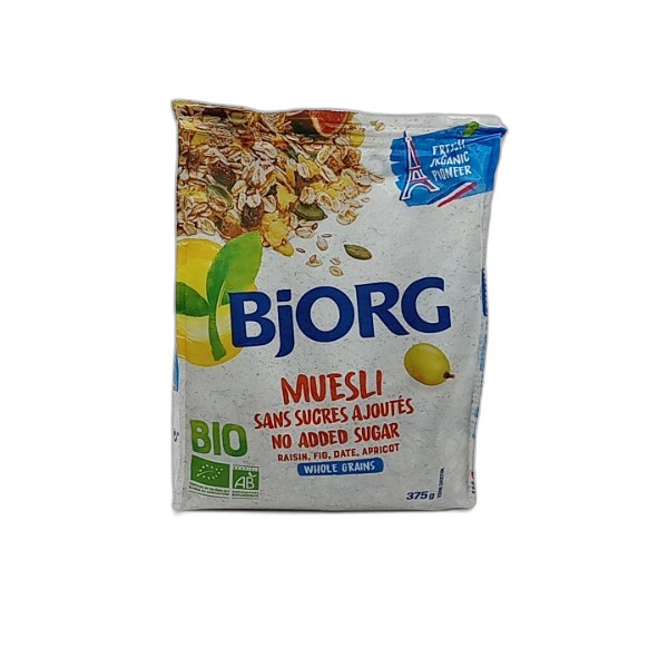BJORG NO ADDED SUGAR MUESLI 375G