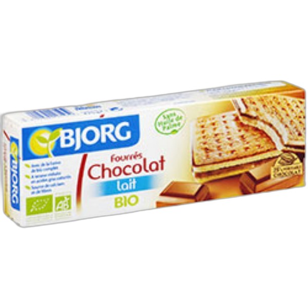 BJORG MILK CHOCO FILLING BISCUIT 225G