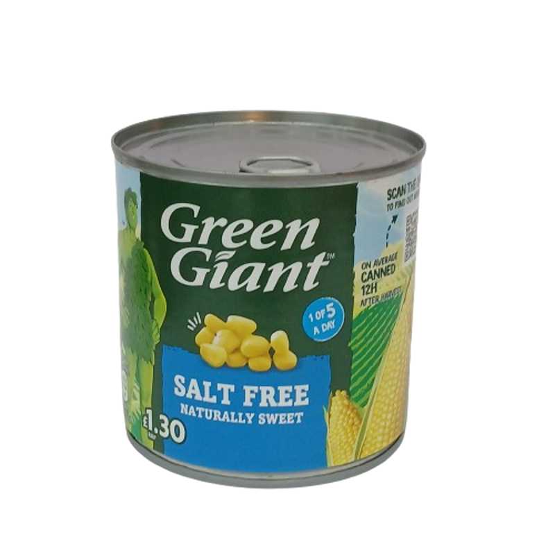 GREEN GIANT SALT FREE CORN 340G
