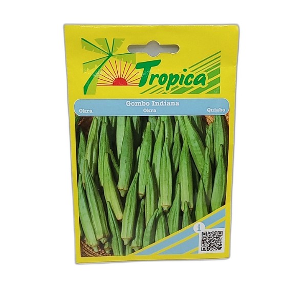 TROPICA INDIANA OKRA SEEDS 5G