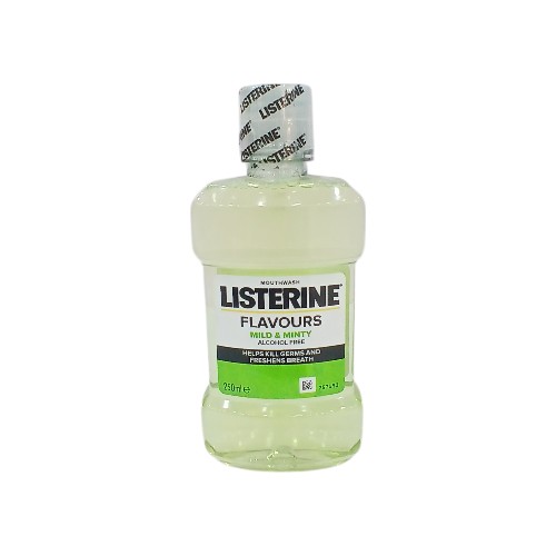 LISTERINE MOUTHWASH 250ML MILD MINTY