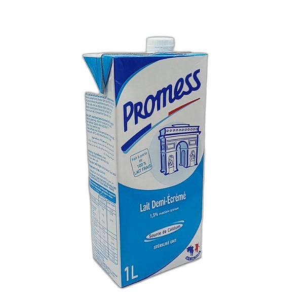 PROMESS SEMI SKIMMED MILK 1L