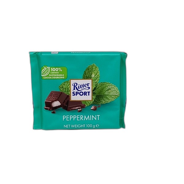 RITTER SPORT PEPPERMINT 100G