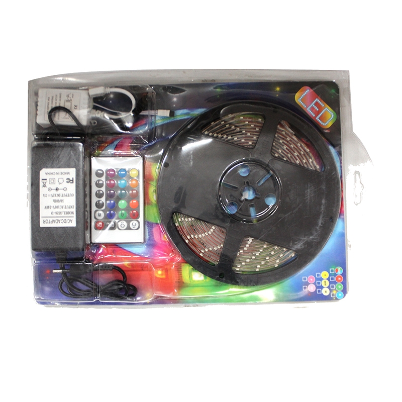 LED STRIP LIGHT MULTI COL W/REMOTE 5M 6NJY54-15