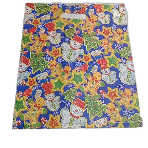 GIFT BAG X-MASS PRINT NYLON 40 THICK 49*40CM