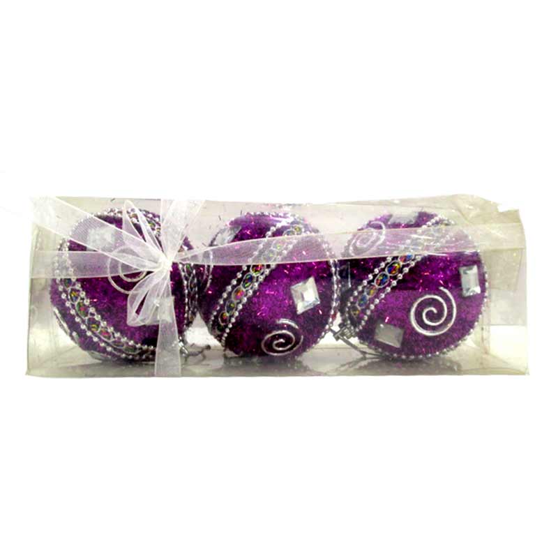 X-MAS DECORATION BALL 3PCS AD-81156