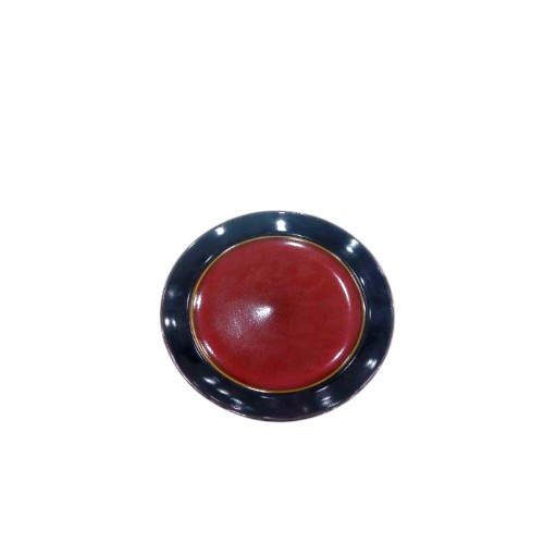 PLATE CERAMIC 09529-RED-2 RND 20CM
