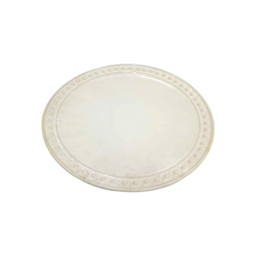 PLATE CERAMIC 09528 CREAM 2 ROUND 22CM
