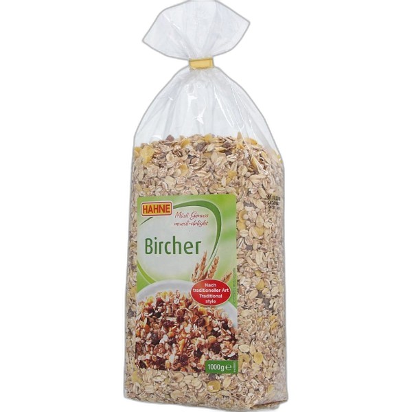 HAHNE BIRCHER UNSWEETENED MUESLI 1KG