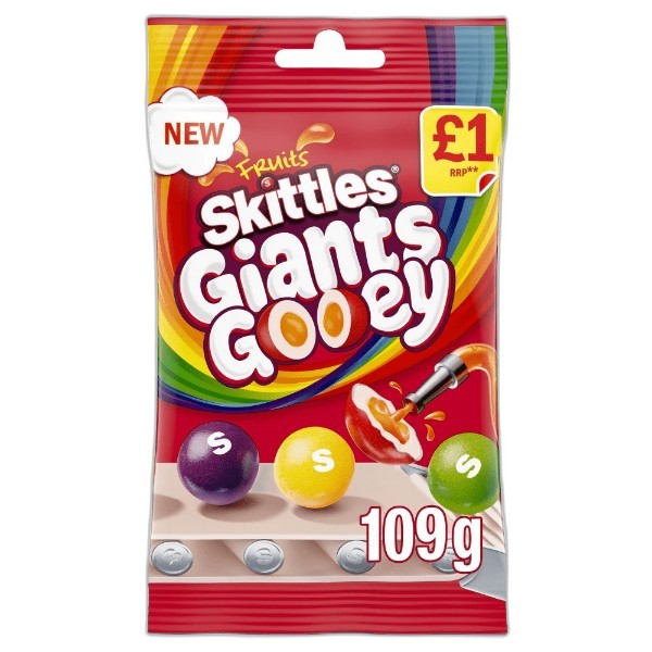 SKITTLES GIANTS GOODY TREAT BAG 109G