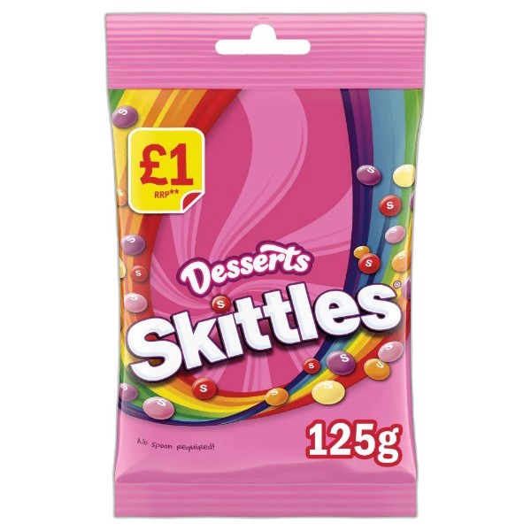 SKITTLES DESSERTS TREAT BAG 125G