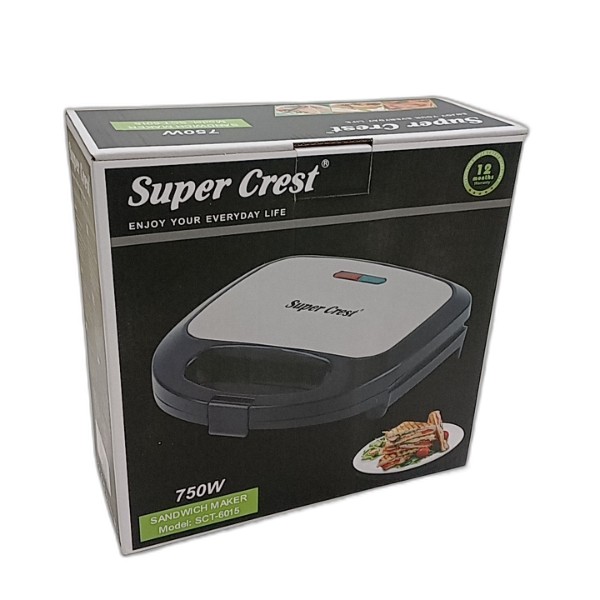 SANDWICH MAKER STRIPED 750W