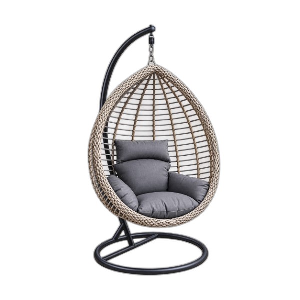 HANGING CHAIR BEIGE CUSHION