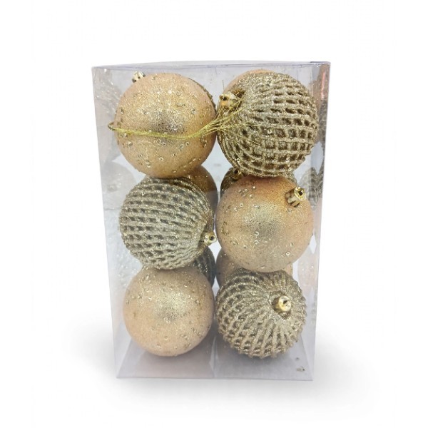 DECOR BALL HANGING 12PCS 6CM