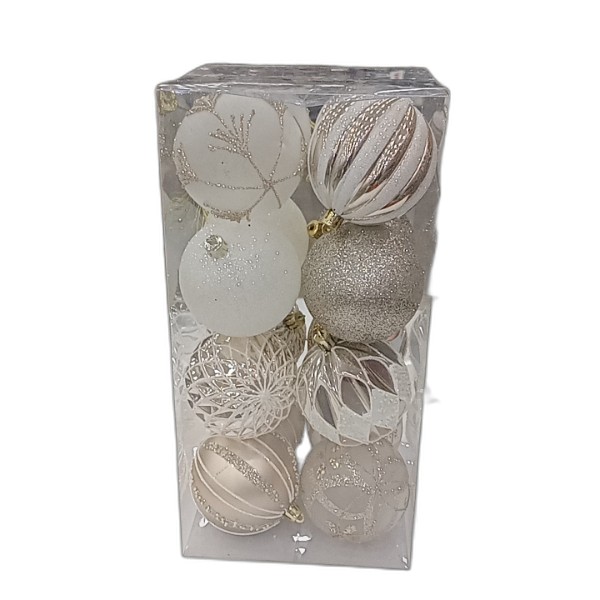 DECOR BALL 16PCS 8CM