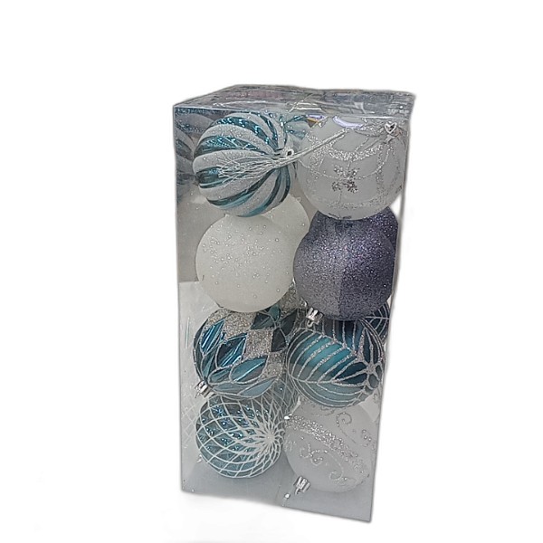 DECOR BALL 16PCS 8CM