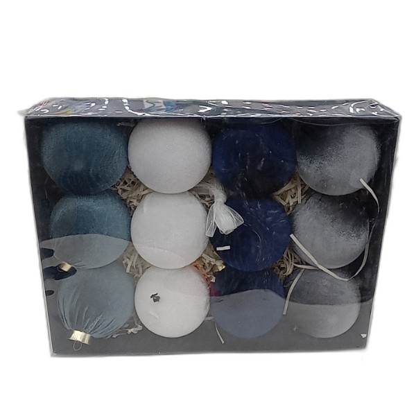 DECOR BALL HANGING 12PCS