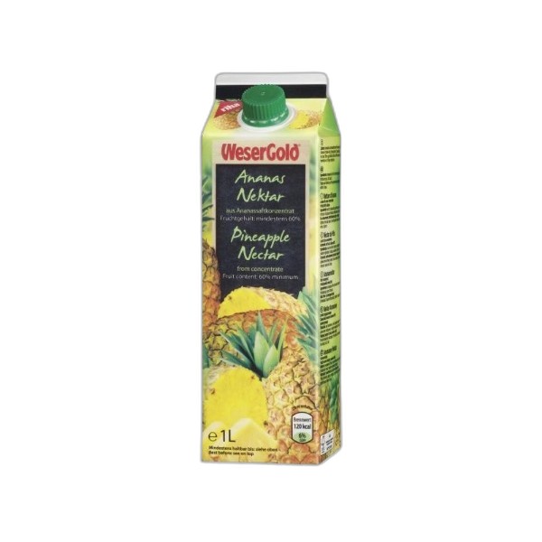 WESERGOLD PINEAPPLE JUICE1L
